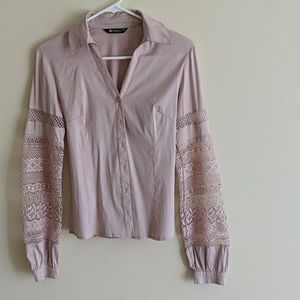 Bottom fown shirt, blouse